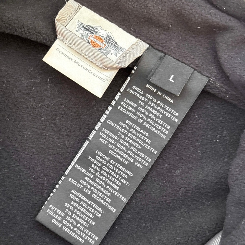 Harley-Davidson Womens Breezeway Metallic Silver Quilted Puffer Moto Vest LG - Picture 5 of 5